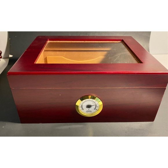 Mantello Cigar Humidor Cigar Boxes for 15-25 Cigars- Small Cigar Humidor - Picture 1 of 6